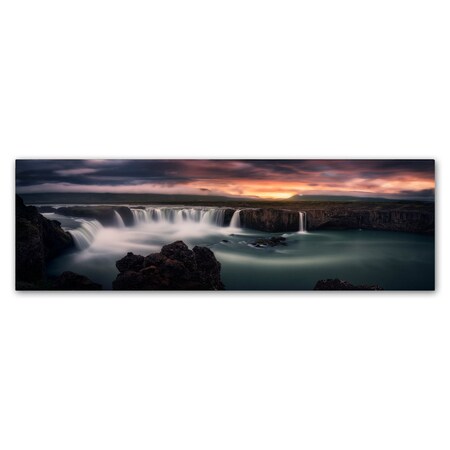 Trademark Fine Art Stefan Mitterwallner 'Fire And Water' Canvas Art, 10x32 1X03302-C1032GG